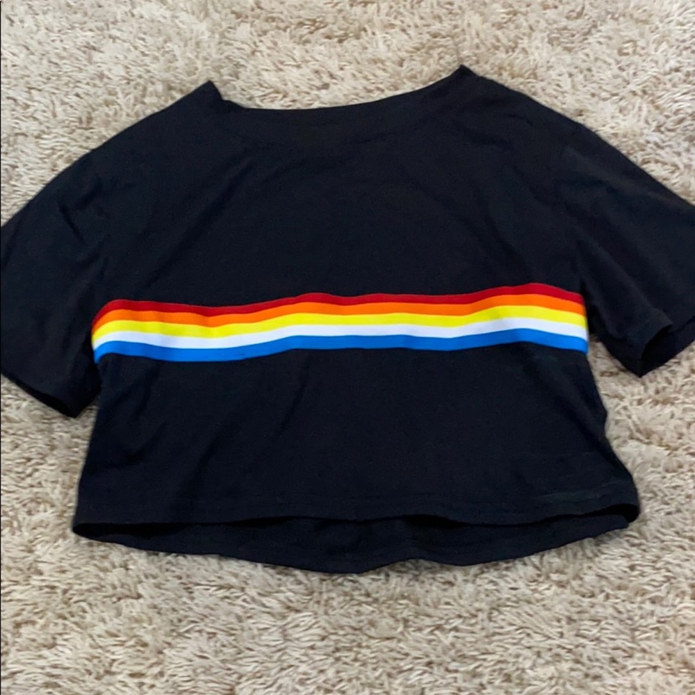 Black crop top